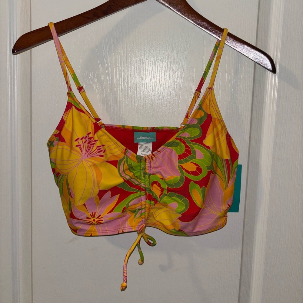 Sports illustrated floral bikini top